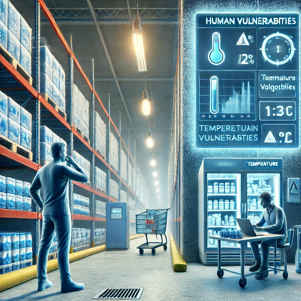 Human vulnerabilities in cold-chain monitoring